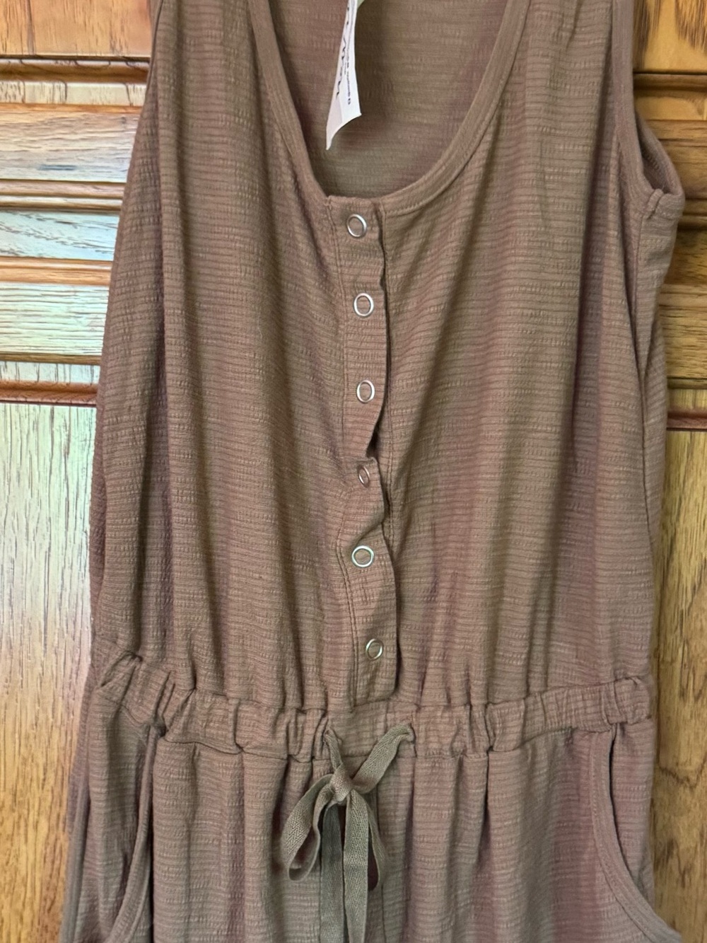 Love Riche Ribbed roper in Taupe Brown